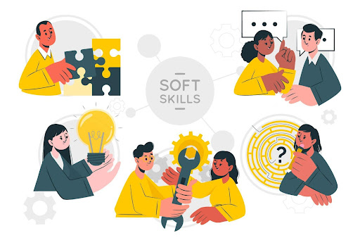 5 in 1 representation of soft skills